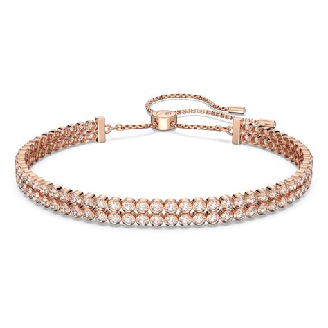 rose gold and white gold bracelet|swarovski rose gold bracelet sale.